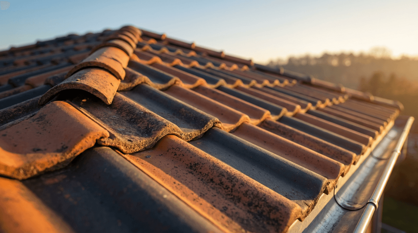 Aerial documentation of a commercial flat roof in Mission